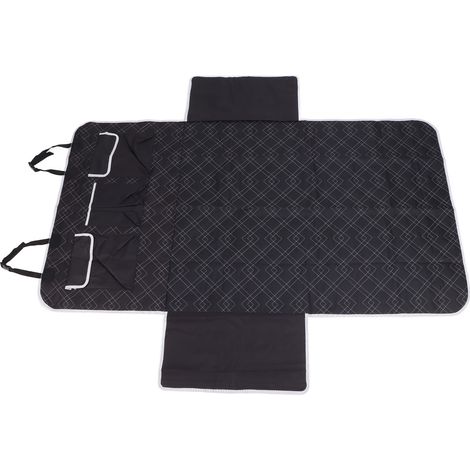 Tapis de coffre pour chien, housse de siège de voiture/SUV avec poche de rangement, lavable, fixation auto-agrippante, anti-rayures, pour minivans et berlines (1/5)