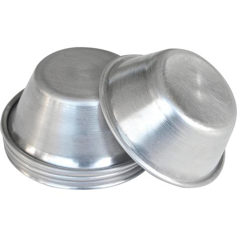 Lot de 6 moules, aluminium non revêtu, diamètre 5,9 cm, hauteur 2,3 cm, pour pâtisserie et cuisine (1/5)
