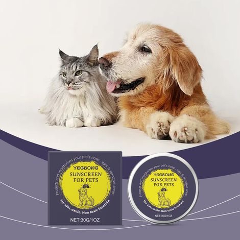 Baume protecteur pour animaux, formulé avec des ingrédients doux, qui apaise et nettoie la peau des animaux convient à un usage quotidien pour les chats et les chiens – 30 g (1/5)