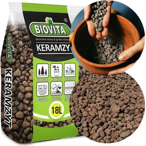 Argilla espansa per drenaggio da giardino 5L 8-16mm