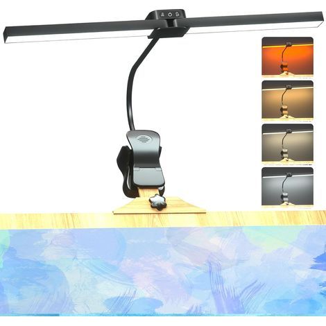 Rechargeable Clip-on Easel Lamp, 64 LEDs, 4 Color Temperatures, 3 Brightness Levels, Wireless Desk Lamp for Artists, Painting, Drawing, Touch Control (1/5)