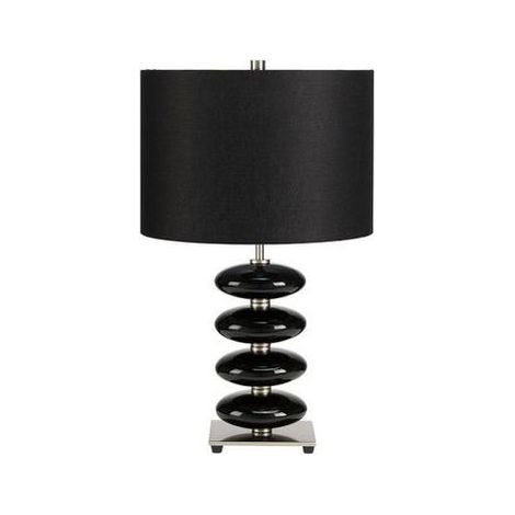 Elstead Onyx - Lampe de table 1 lumière noire, E27 (1/3)