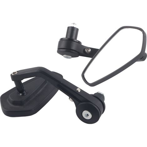 Rétroviseur universel, rétroviseur de guidon Yosoo 7/8" en aluminium, adapté aux motos, compatible avec les rétroviseurs d'extrémité de guidon et les rétroviseurs latéraux certifiés pour motos. (1/5)