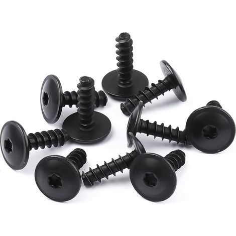 10 Pièces Clips de Fixation pour Voiture, Clips Garde Boue Voiture Clips de Fixation Metal Fixations de Bouclier de Pare-Chocs Clips de Fixation de Vis Compatible avec Volkswagen Audi (1/5)