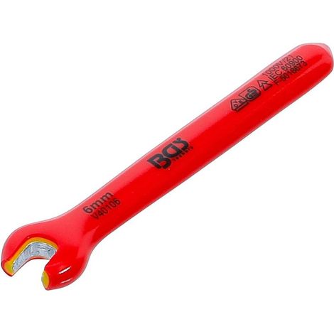Clé à Fourche VDE 6 mm - Isolation Sécurisée - Acier, Pro, 1000 V - D-Work (1/5)