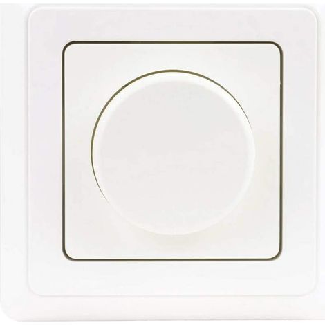 LED Dimmer Uni Komplettgerät Unterputz, Helligkeitsregler innen weiß 5-100Watt (1/3)