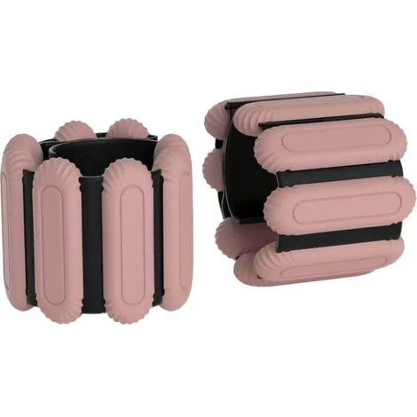 Bracelets‑poids souples pour poignet et cheville, lot de 2 unités, poids modulable pour sport, running, natation, yoga, exercices de musculation maison,Modèle rose pâle (1/4)