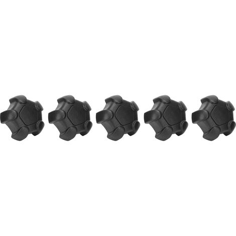 5 pièces Bouton de Réglage Plastique à Tête Étoile Poignée de Verrouillage Vis M6 10mm (1/5)