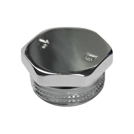 TAPPO IN OTTONE CROMATO MASCHIO ø 1/2" (1/2)