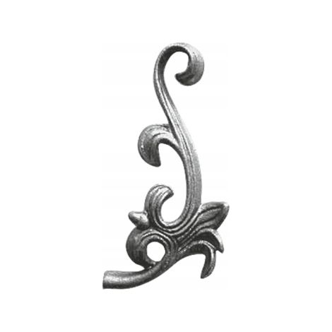 Elemento decorativo, elementi forgiati per recinzione 52.054 H180xL85 4MM