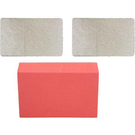 Disques de polissage diamantés manuels pour le polissage des carreaux de céramique, du béton, du verre, de la pierre, du granit et du marbre. Deux disques de polissage diamantés grain 120. (1/5)