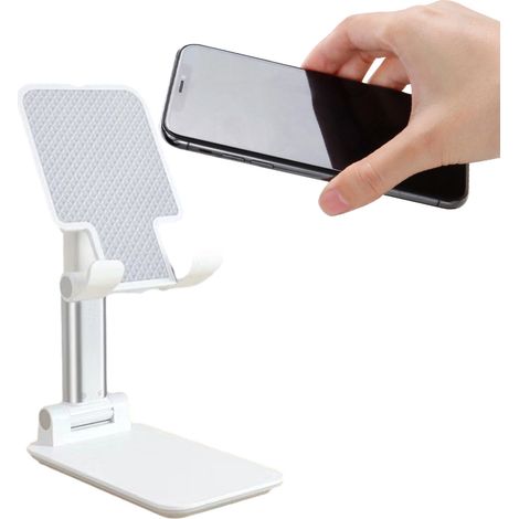 Soporte de escritorio para teléfono, compatible con la mayoría de teléfonos y tabletas.