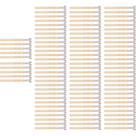 100 broches Pogo à 4 griffes, type tête prune, en laiton, diamètre du tube : 2,36 mm (0,1 po), longueur : 34 mm (1,3 po), broches de test de ressort (1/5)