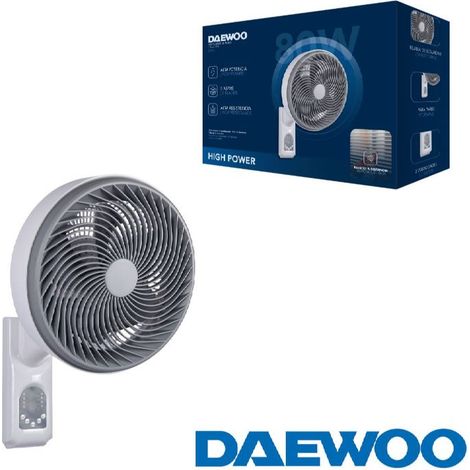 VENTILADOR DAEWOO HIGH SPEED 80W 10 25CM PARED CON MANDO