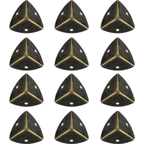 12 protège-coins décoratifs - métal/bois - style vintage (1/5)