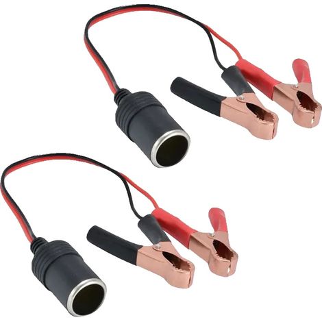 Adattatore per batteria auto, compatibilità universale, ricarica di emergenza, 2 pezzi (1/2)