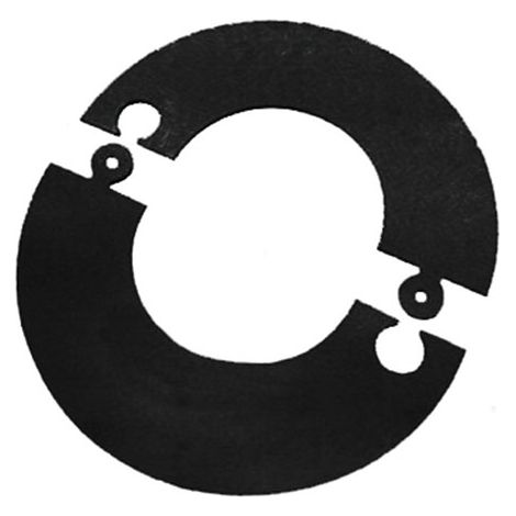 MBM – Rosace modulable en acier peint noir D. 140 mm – Pour poêle à granulés et bois – Diamètre intérieur 142 mm – Diamètre extérieur 240 mm