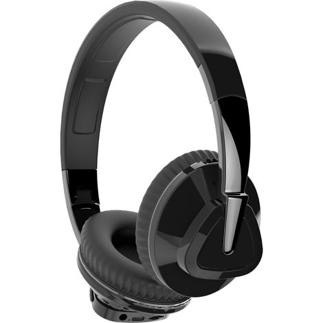 Casque Audio sans Fil Over-Ear avec Micro Intégré, Bluetooth 5.0, Autonomie Longue 24h pour Sport et Voyage, Compatible PC et Smartphone (Noir) (1/5)