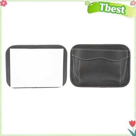 Tbest Mini organisateur latéral de siège de voiture Sac de Rangement en Cuir PU côté Voiture, Remplissage Arrière de moto casier (1/5)