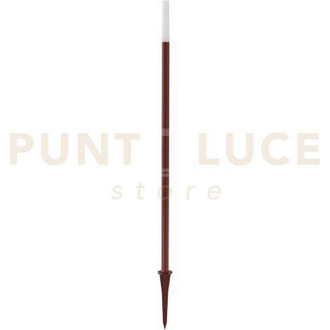 GES2435C PALETTO UN ALLUMINIO E METACRILATO LED 3000K 268LM 3W CON PICCHETTO MARRONE SCURO H.80CM