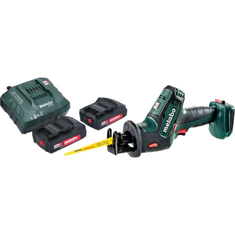 Metabo SSE 18 LTX Sierra de sable compacta sin cable 18 V 13 mm + 2x batería recargable 2,0 Ah + cargador