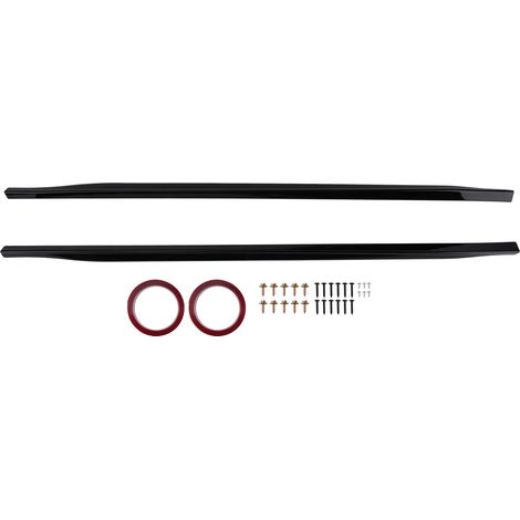 Side Skirt Extension Body Panel for VW Golf MK8 GTI GTD 19-23 Black Set Kit (1/5)