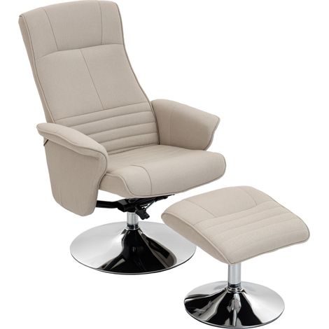 Fauteuil de relaxation CIVILA beige (1/5)