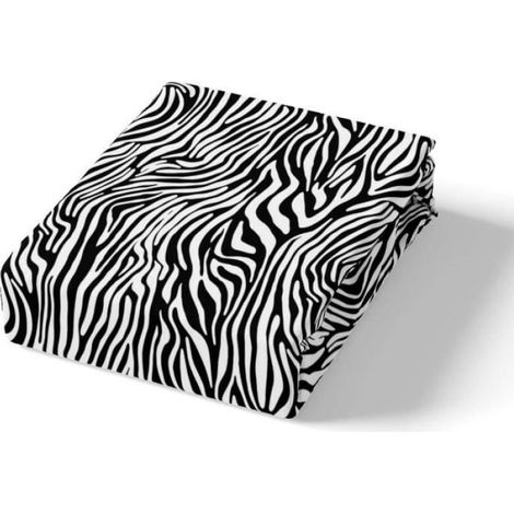 Housse De Couette - Microfibre - Zebre - 200x200cm - Avec 2 Taies Doreiller 65x65cm (1/4)