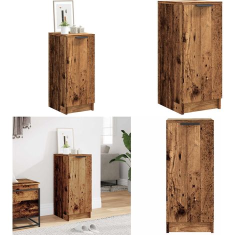 Mueble zapatero madera de ingeniería envejecida 29,5x35x70 cm - Estante para zapatos - Madera de ingeniería