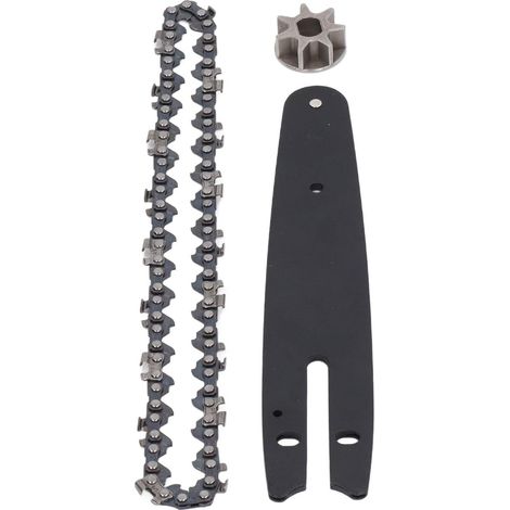 Chainsaw Chain Set, Electric Steel Chainsaw Guide Plate Sprocket 230mm for 186mm 6inch Mini Air Release Valve (1/5)