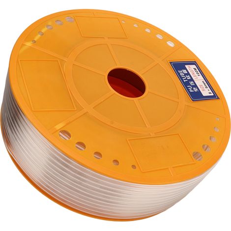 Tuyau d'air transparent, léger et pneumatique, en polyuréthane (PU), pour compresseur d'air. Diamètre extérieur : 8 mm (0,315 pouce), diamètre intérieur : 5 mm (0,197 pouce), longueur : 100 m (328,08  (1/5)