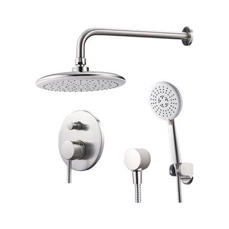 Kit doccia a incasso in ottone 3 in 1 con cartuccia in ceramica Ø40 mm Atlantik