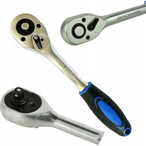 Carraca 1/4" profesional, marca Silver, modelo de alta precisión, ideal para trabajos mecánicos de precisión, alta durabilidad y rendimiento en reparaciones automotrices. (1/5)