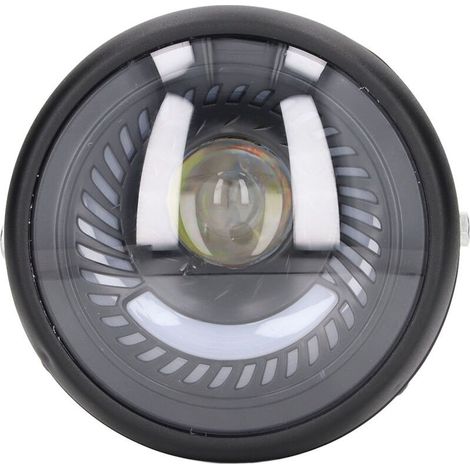 Phare LED Universel, Phare LED de Moto 6,5 Pouces Rétro Phare Rond IPX66 étanche pour Motos Scooters. (1/4)