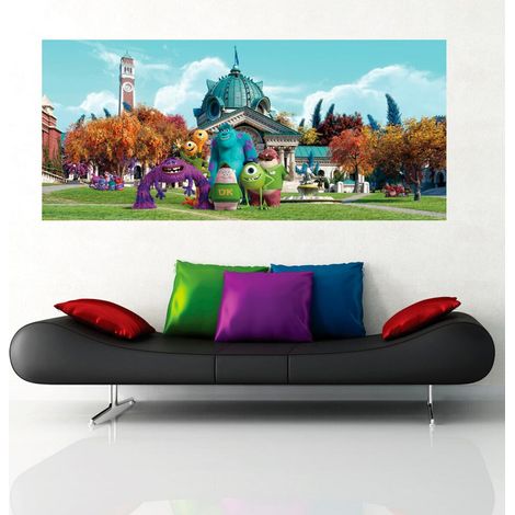 Poster géant Monstres Academy Pixar 202X90 CM (1/3)