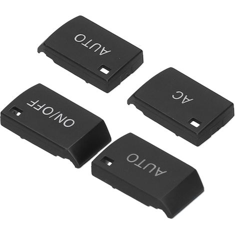Lot de 4 caches pour interrupteur de climatisation automatique (marche/arrêt), capuchons noirs en plastique, compatibles avec Audi A6L et Q7. (1/5)