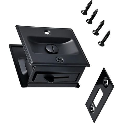 Serrure robuste en acier inoxydable pour porte coulissante (1/5)