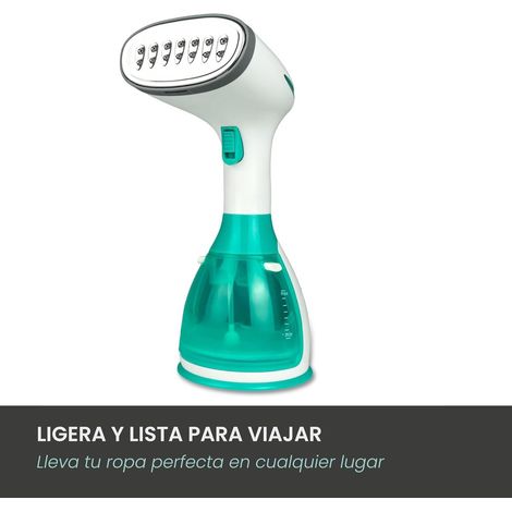 Ferro da stiro a vapore verticale potente da 1500 W, compatto e ideale per i viaggi, con serbatoio dell'acqua da 280 ml, sistema antigoccia e pratici accessori inclusi. (1/5)