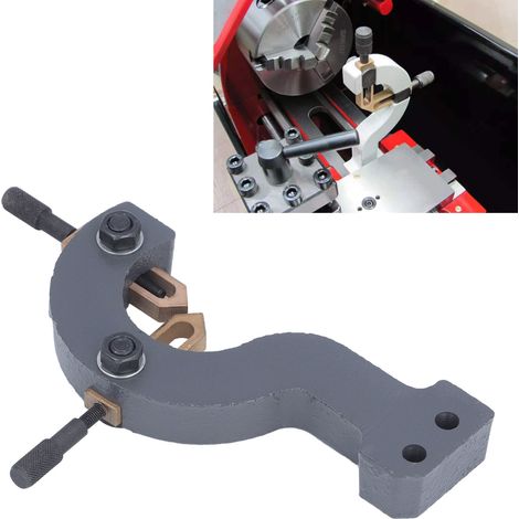 Grauer Fahr-/Stationärstabilisator für Mini-Drehmaschinen, 210 Drehmaschinen-Tracking-Unterstützung, geeignet für WM-210, MX-210, 816, 210400, 210750, 210800, 220600, 220750 und andere Ersatzteile für (1/5)