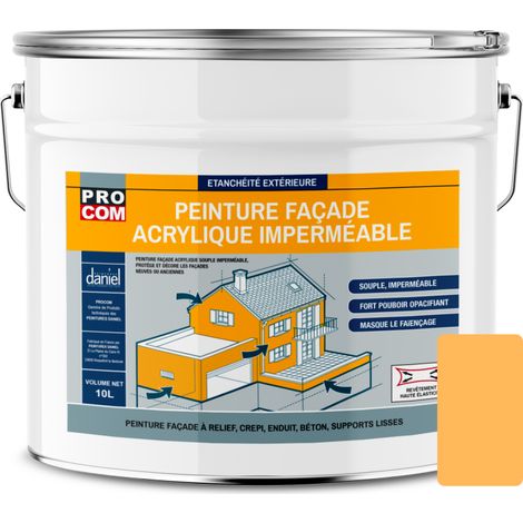 Peinture façade PROCOM crépi, façade à relief, imperméabilisation et protection des façades - Durable jusqu'à 10 ans f7b969 10 litres