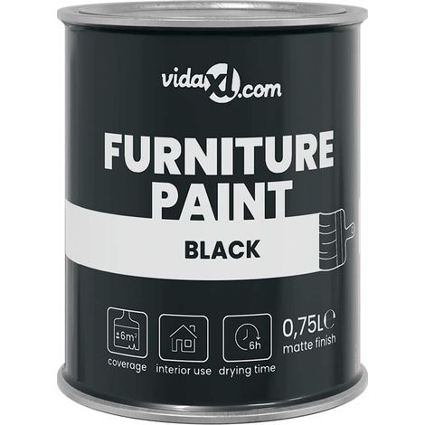 Peinture pour meubles Noir 10 x 10 x 12,2 cm Impression murale CFW809569 (1/5)