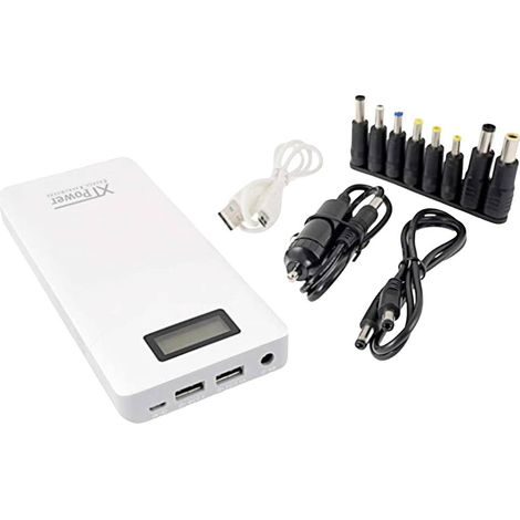 XTPower XT-16000 QC3 Power bank 15600 mAh Ricarica rapida 3.0 Li-Ion USB, Presa DC 3,5 mm Bianco Indicazione di stato (1/4)
