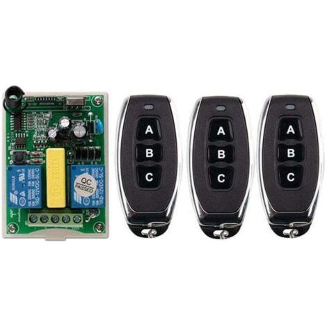 Télécommande sans fil interrupteur 220V moteur volet roulant porte télécommande interrupteur/télécommande bidirectionnelle panneau de commande (1/4)