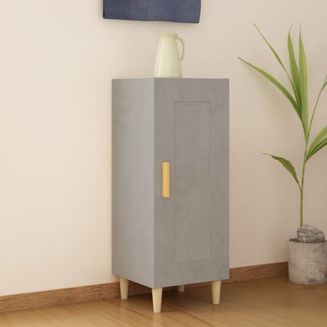 Buffet Gris béton 34,5x34x90 cm Bois d'ingénierie (1/5)