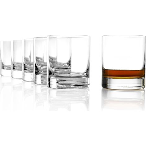 Verres à Whisky D.O.F. New York Bar 6 pièces 420 ml – Tumbler en Cristal pour Whisky, Bourbon (1/5)