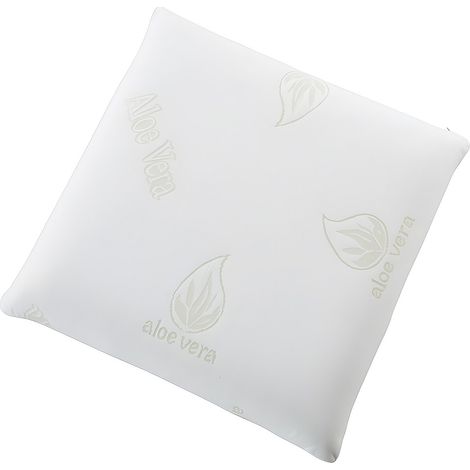 Oreiller mémoire de forme DOUCEUR d' ALOE VERA de NATUREA - 60 x 60 cm (1/3)