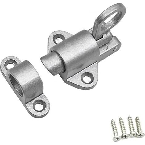 Verrou de porte à ressort à fermeture, blanc (1/5)