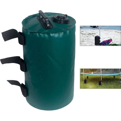 Sacs à eau pour tente, sacs de lestage étanches et anti-fuites de 10 litres pour fixer la tente, verts (1/5)