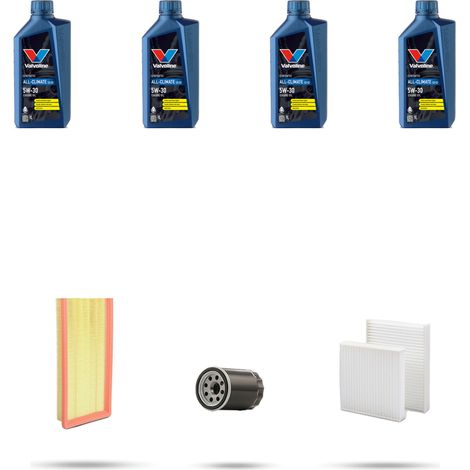 Kit tagliando 3 FILTRI e 4L OLIO compatibile con Citroen C4 Cactus 1.2 Puretech 81kw dal 2014 (1/5)
