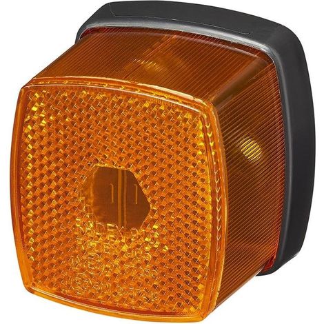 Luce di posizione laterale ambra 66x62mm